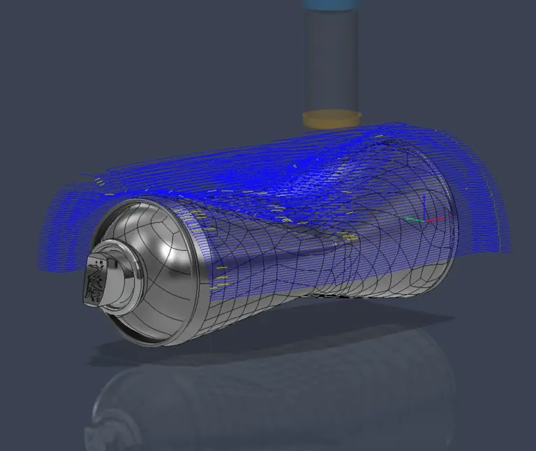 South Coast Precision - spray can precision machined from aluminium.