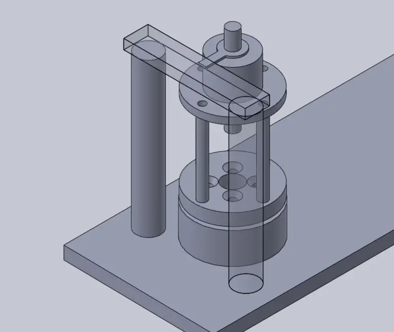 South Coast Precision - bespoke mounting system for a fibre optic slip ring.